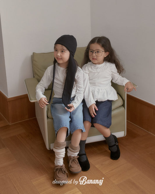 韓國童裝 25秋 | BJ25327 Kids 7" Denim Pants