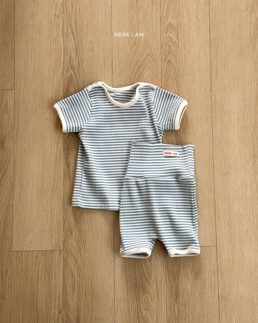 韓國童裝 26夏| HM19 Pastel Ribbed Loungewear Set