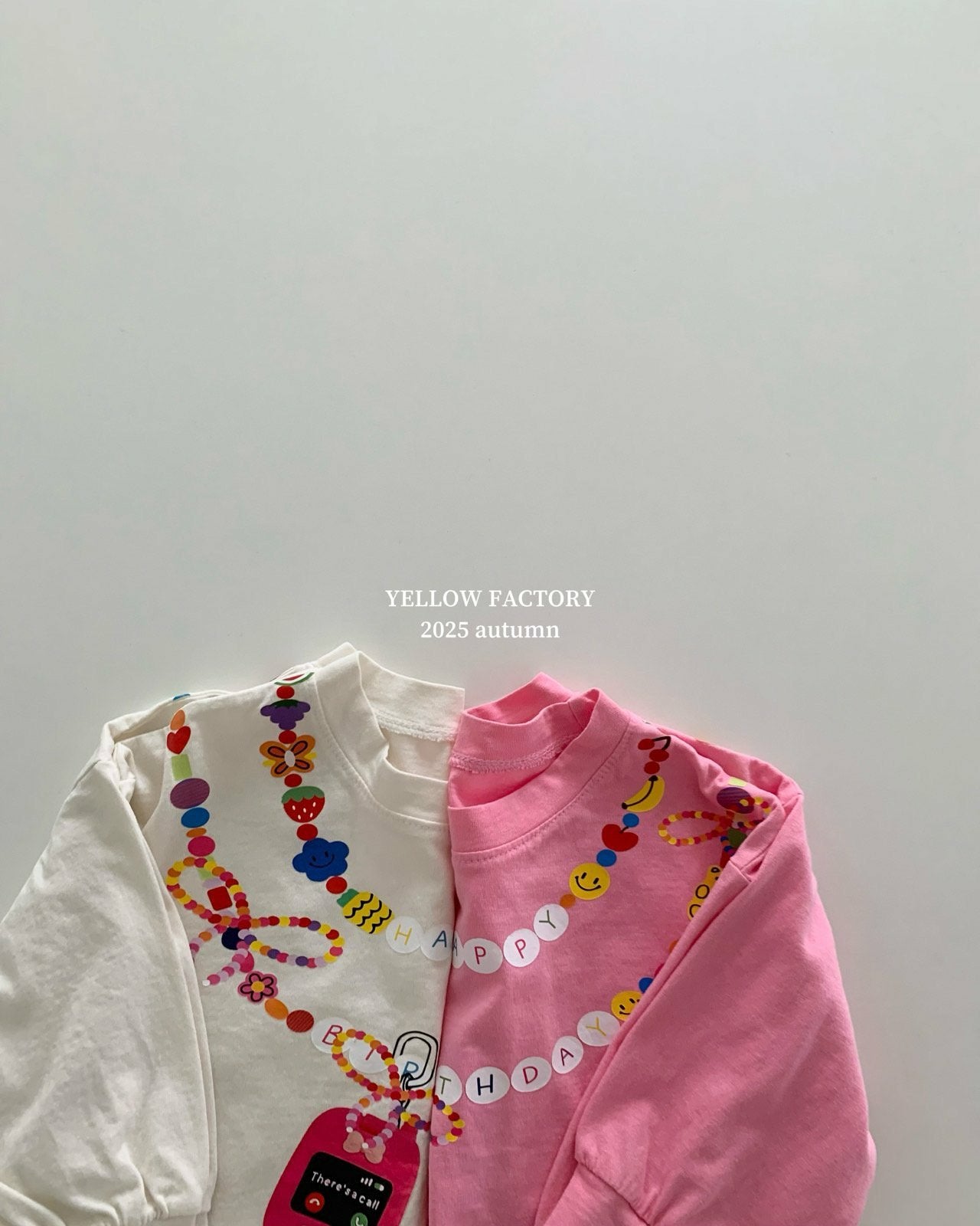 韓國童裝 25秋 | YF25301 Happy Birthday Tee