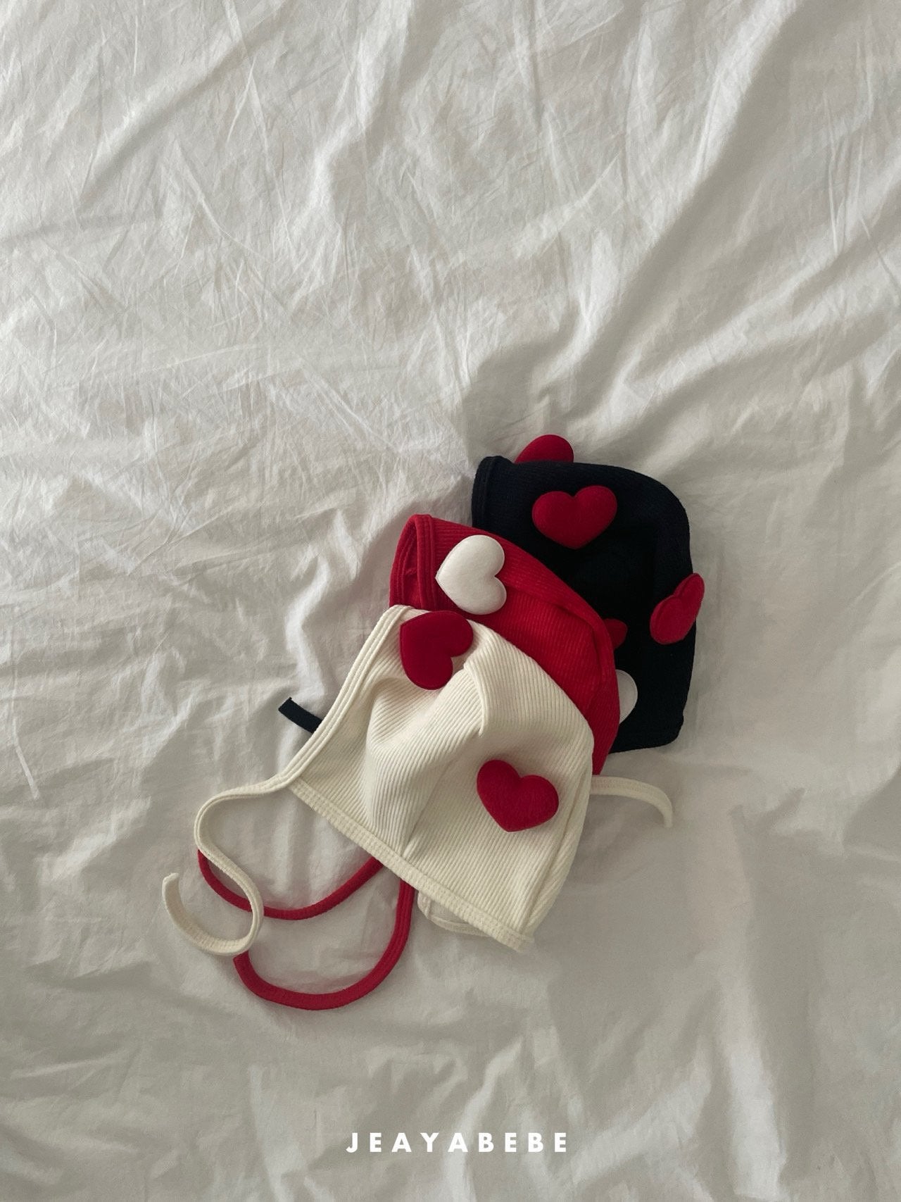 韓國童裝 25秋冬 | JE25417 Heart Bonnet