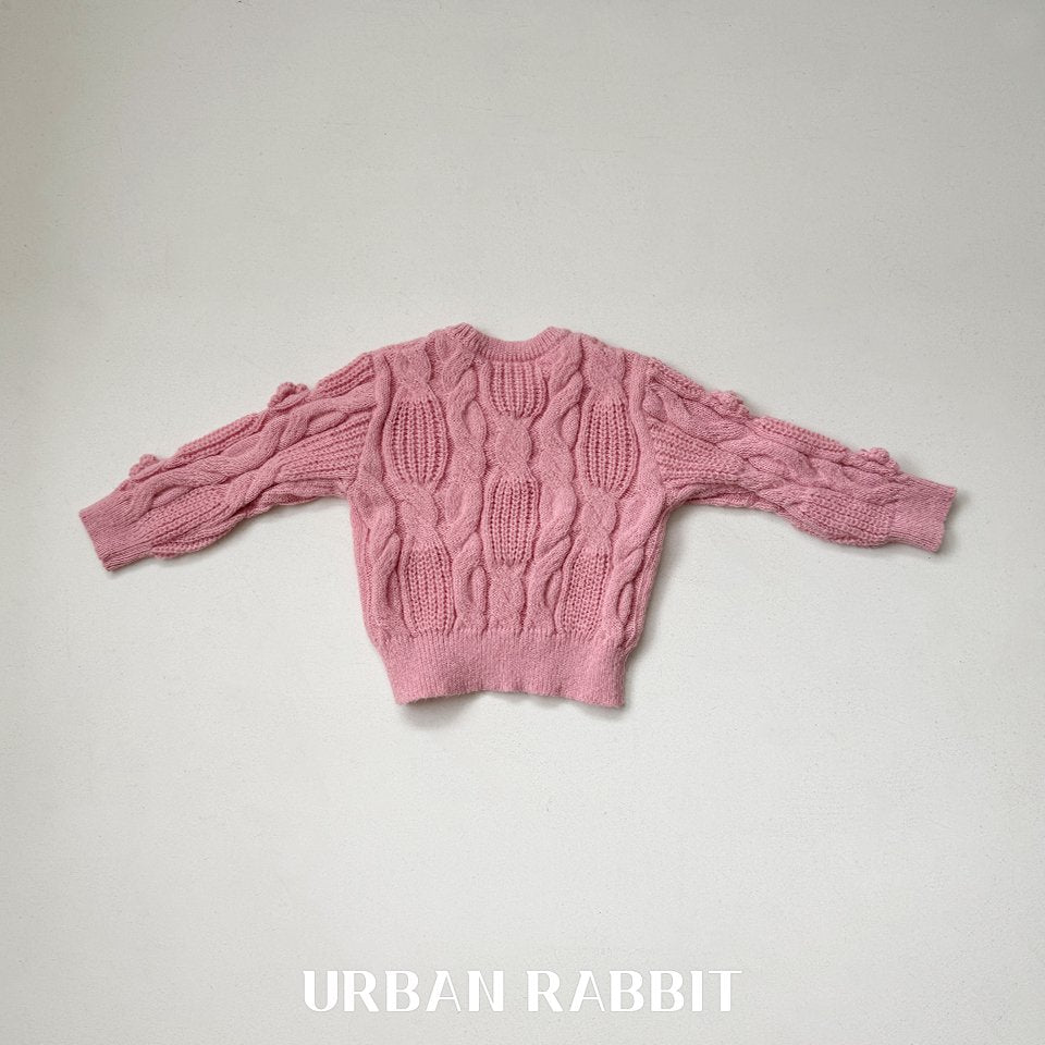 韓國童裝 25秋 | UR25304 Rose knit top