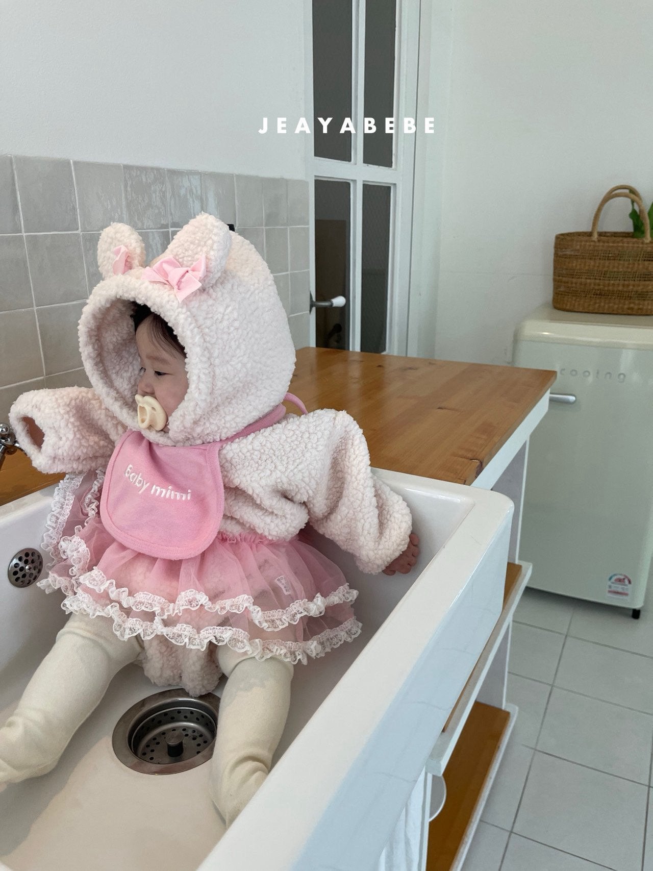 韓國童裝 25秋冬 | JE25412 Bear Bear Baby Suit