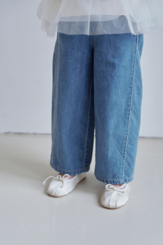 韓國童裝 26夏| MN16 Curved Jeans 弧形牛仔褲 (90-140cm)