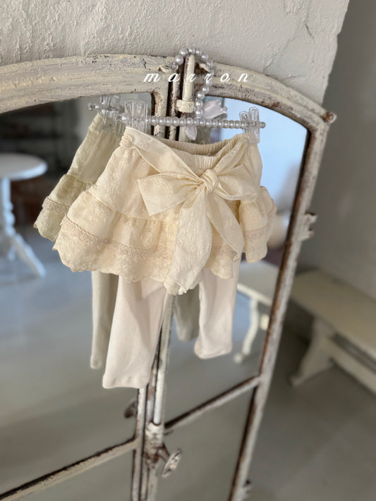 韓國童裝 26春  | MA26117 Cream Tutu Leggings