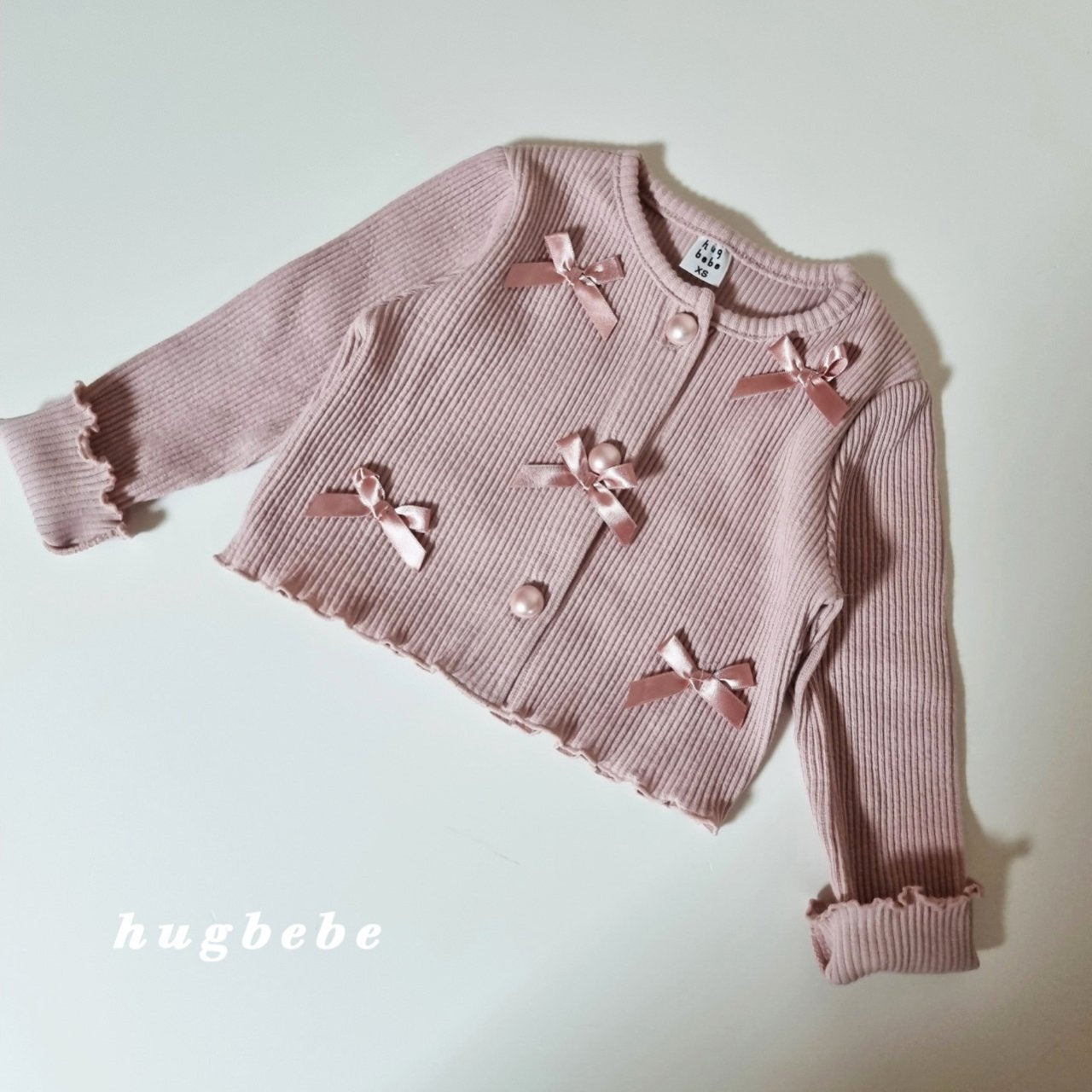 現貨▷ 韓國童裝 25秋 | HU25305 Ribbon Cardigan
