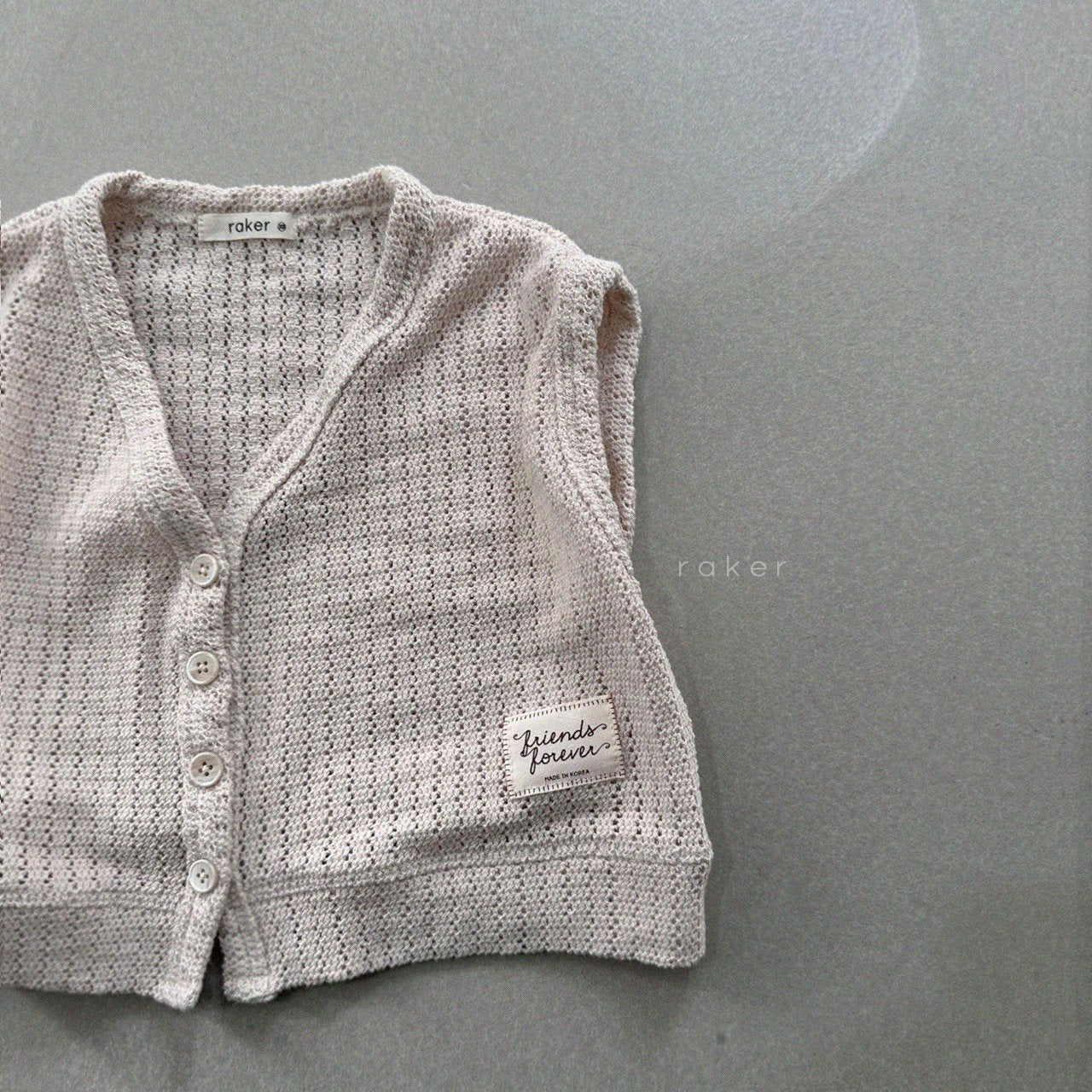 韓國童裝 26春 | RA03 Friends Knit Vest (80-130cm)