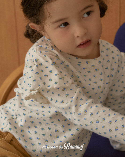 韓國童裝 25秋 | BJ25343 Kids Frill Tee