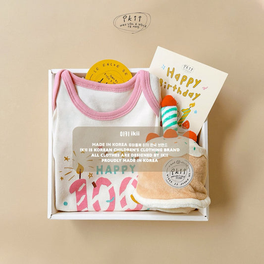 現貨▷  My First Day 蛋糕套裝 包屁衣連帽禮盒套裝 Gift Box Set
