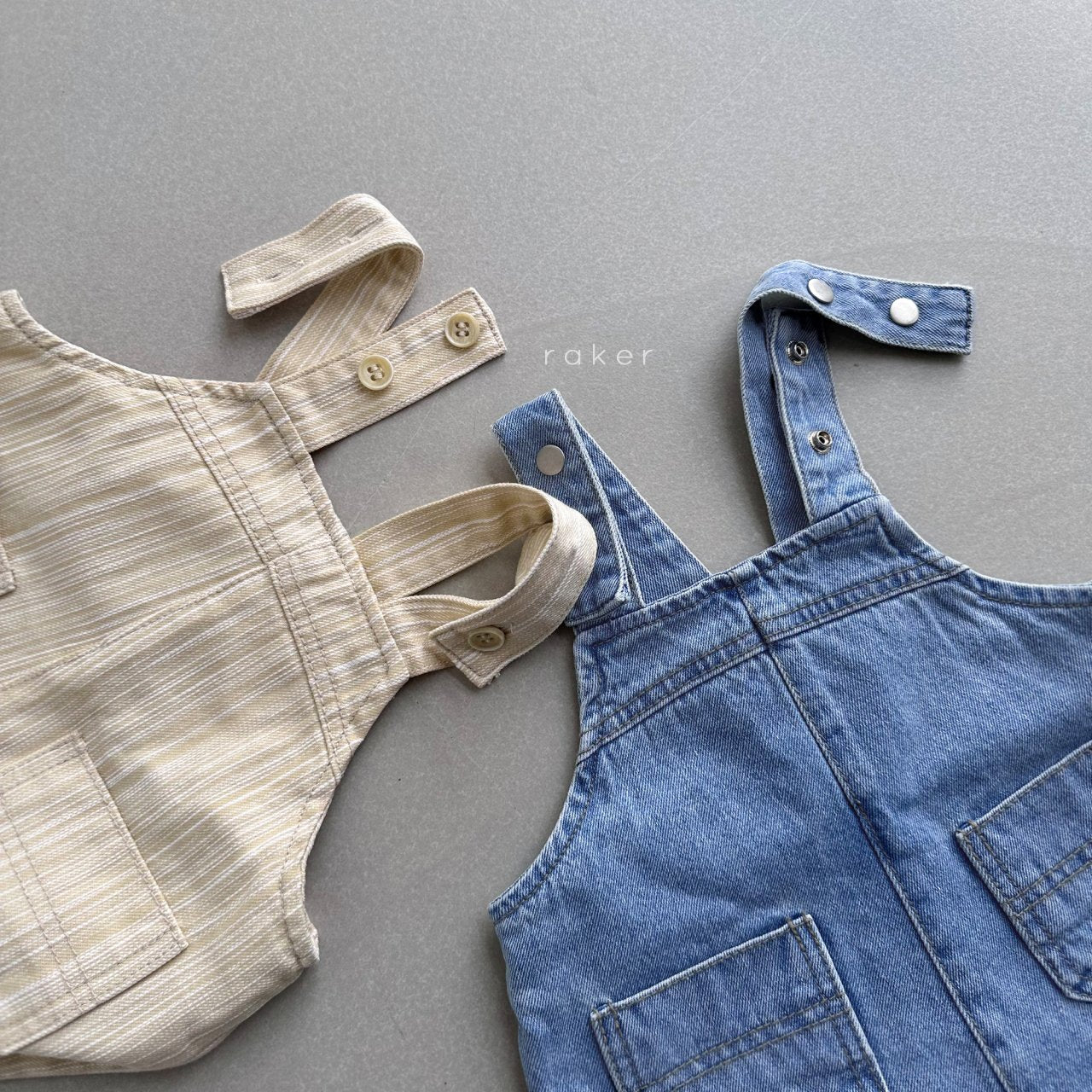 韓國童裝 26春 | RA09 Dopamine Short Overall (80-130cm)