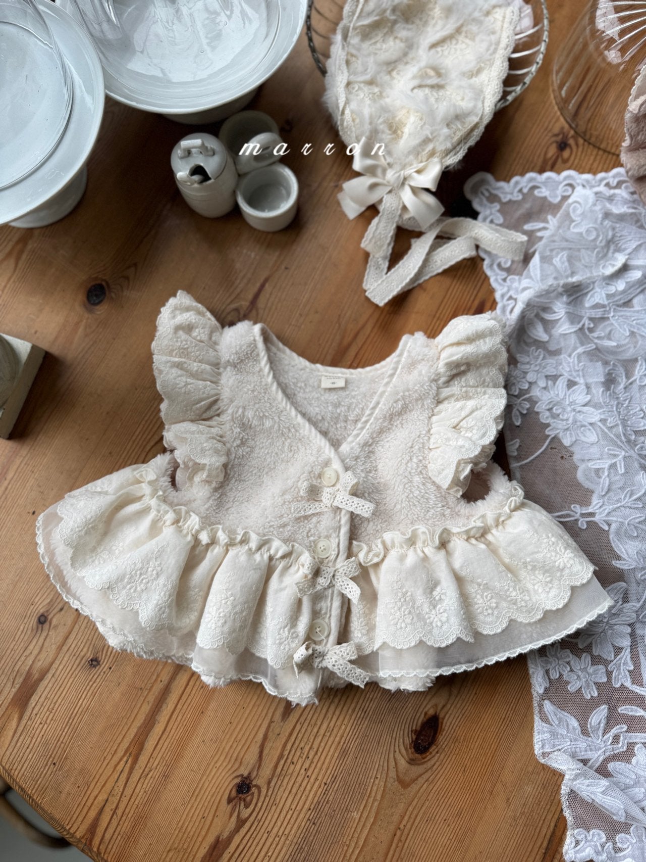 韓國童裝 25秋冬 | MA25426 FRAN FUR VEST  (BABY & KIDS)