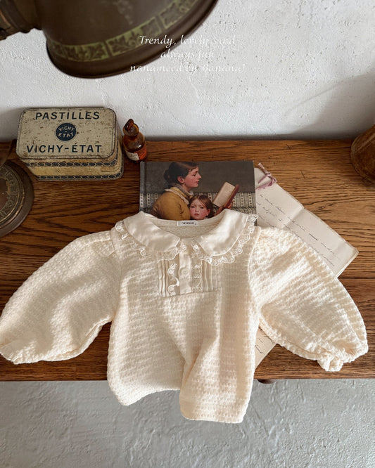 韓國童裝 25秋 | BJ25319 Baby Collar Blouse