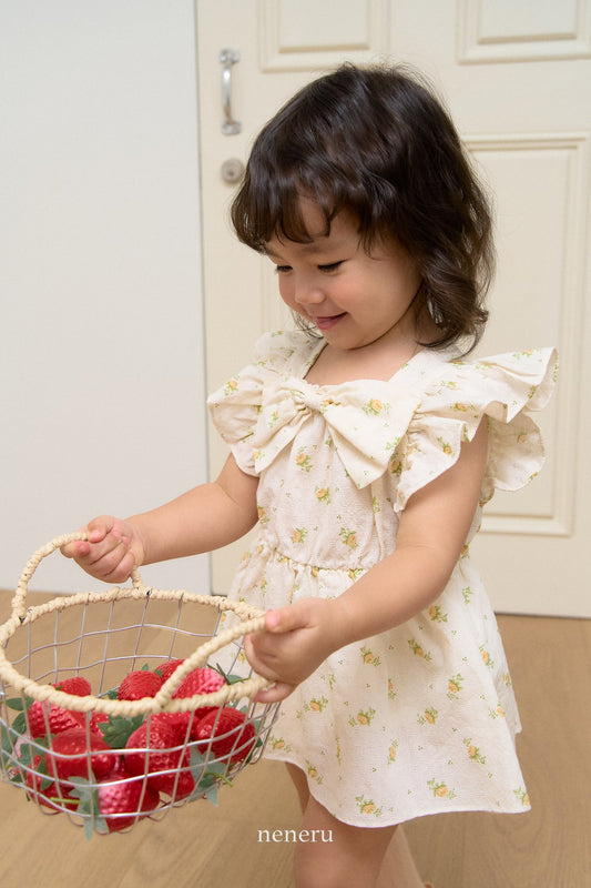 韓國童裝 25夏 | NU25202 Floral Baby Suit