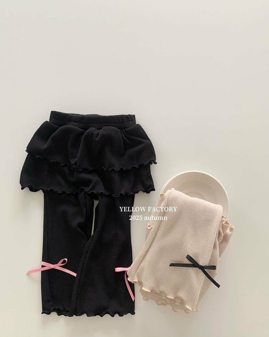 韓國童裝 25秋 | YF25307 Bubbly (Frill Ribbon Pants)