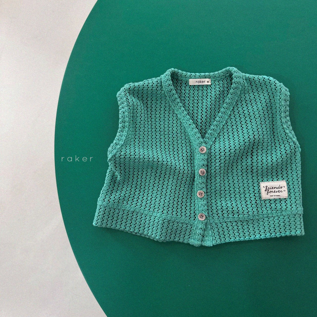 韓國童裝 26春 | RA03 Friends Knit Vest (80-130cm)