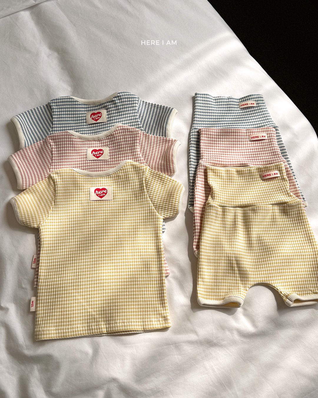 韓國童裝 26夏| HM19 Pastel Ribbed Loungewear Set