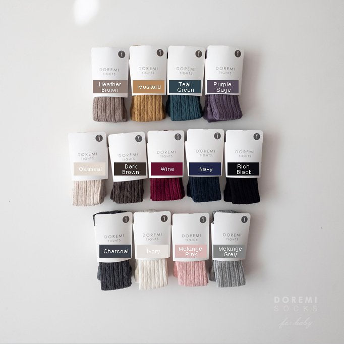 現貨▷DOREMI SOCKS | Cable Tights 褲襪 3號（16CM 5-6歲)　