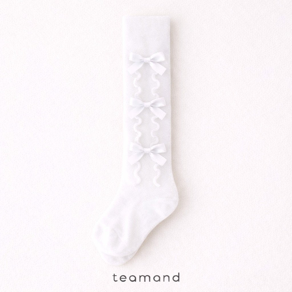 現貨▷ 韓國童裝 童襪 Ribbon Tights