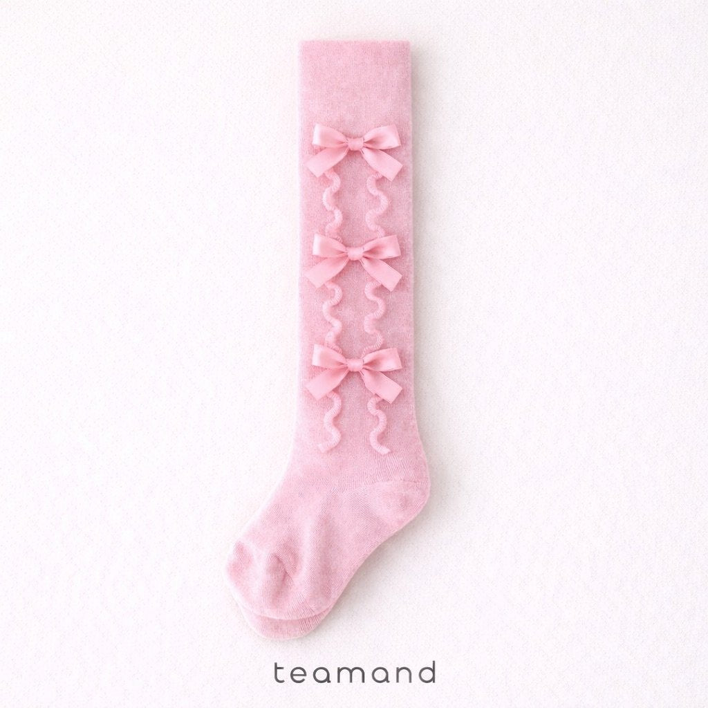 現貨▷ 韓國童裝 童襪 Ribbon Tights