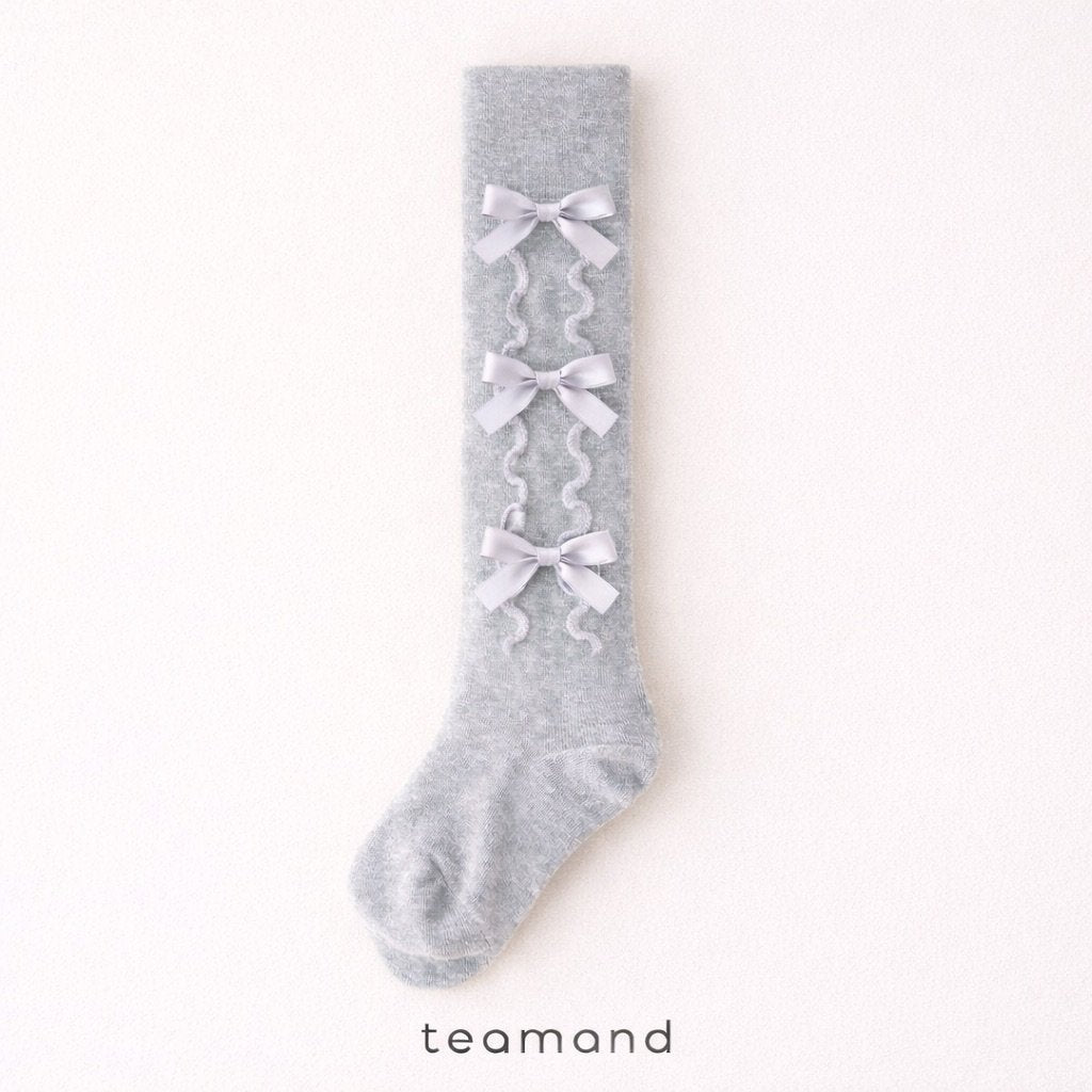 現貨▷ 韓國童裝 童襪 Ribbon Tights