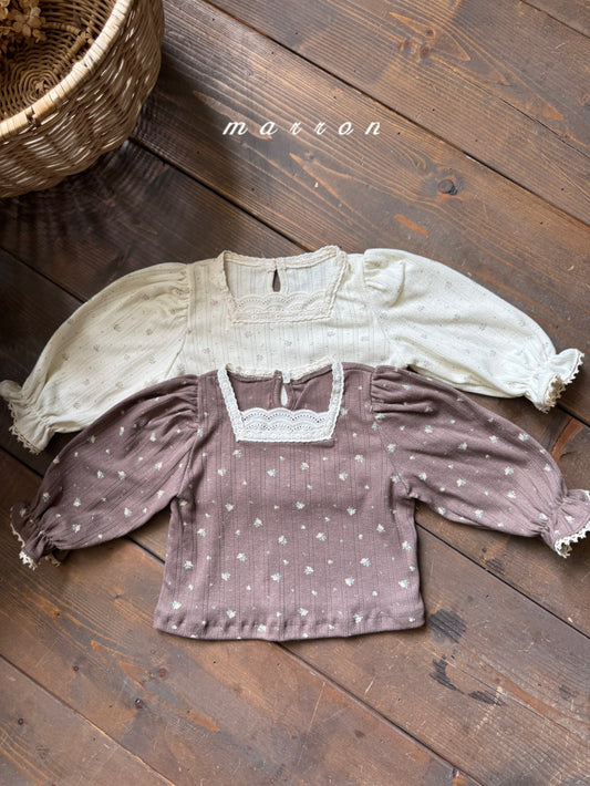 韓國童裝 25秋 | MA25342 Flower Blouse  (Baby & Kids)