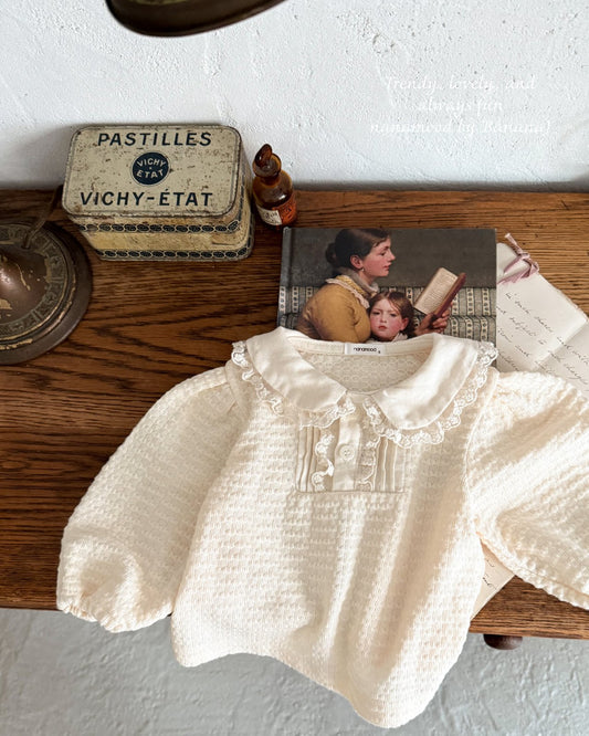 韓國童裝 25秋 | BJ25319 Baby Collar Blouse