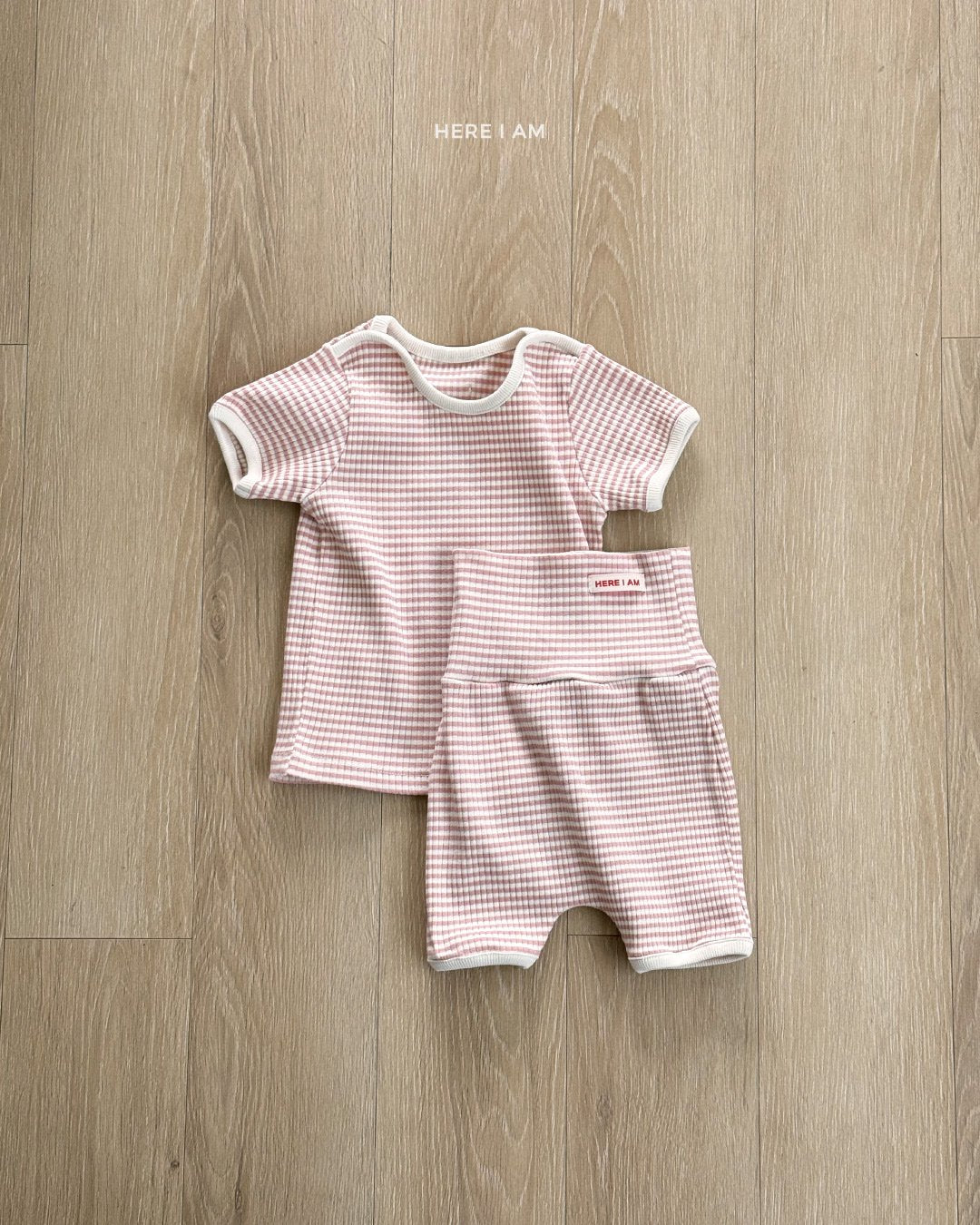 韓國童裝 26夏| HM19 Pastel Ribbed Loungewear Set