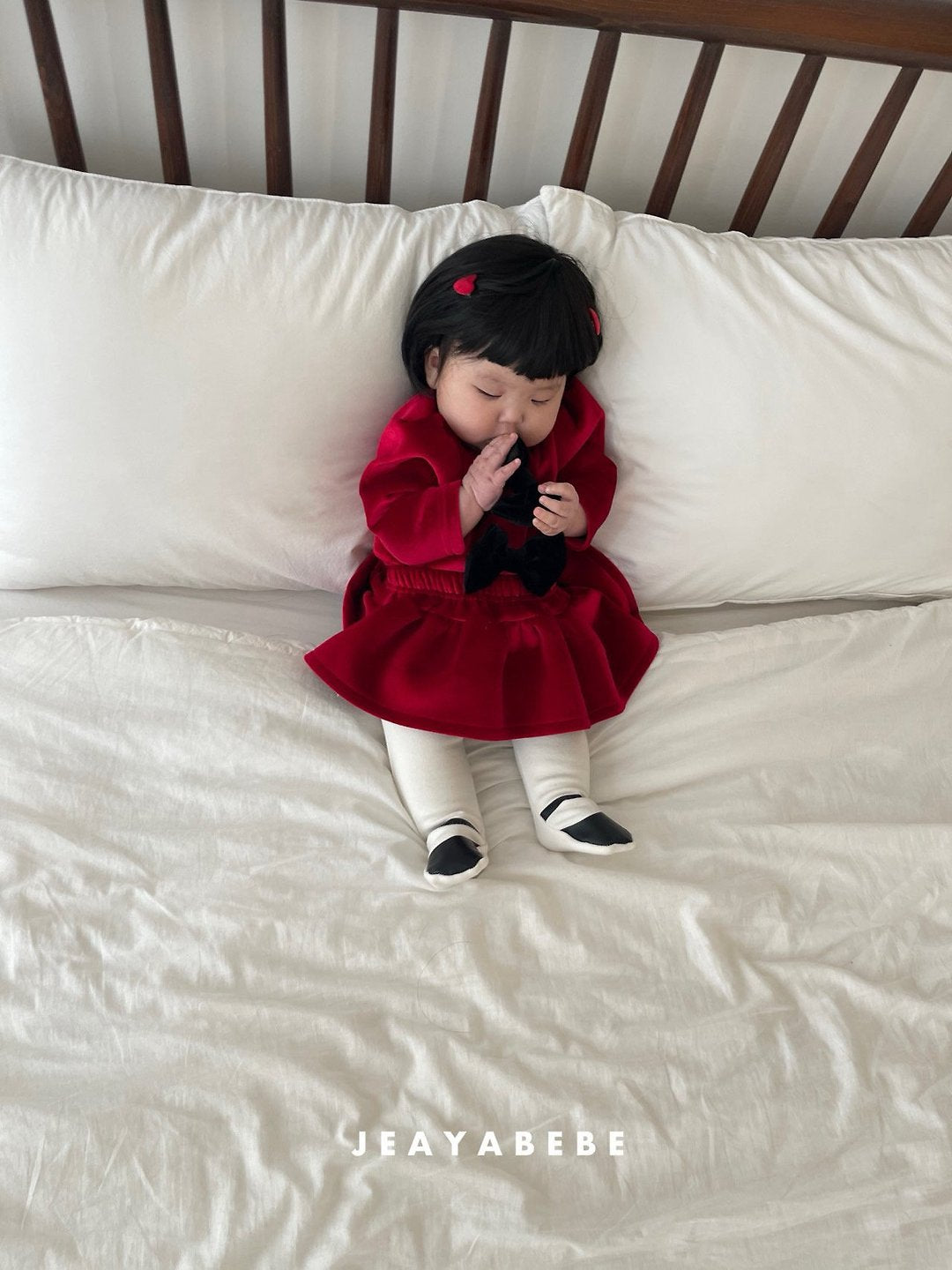 韓國童裝 25秋冬 | JE25415 Ribbon Baby Suit