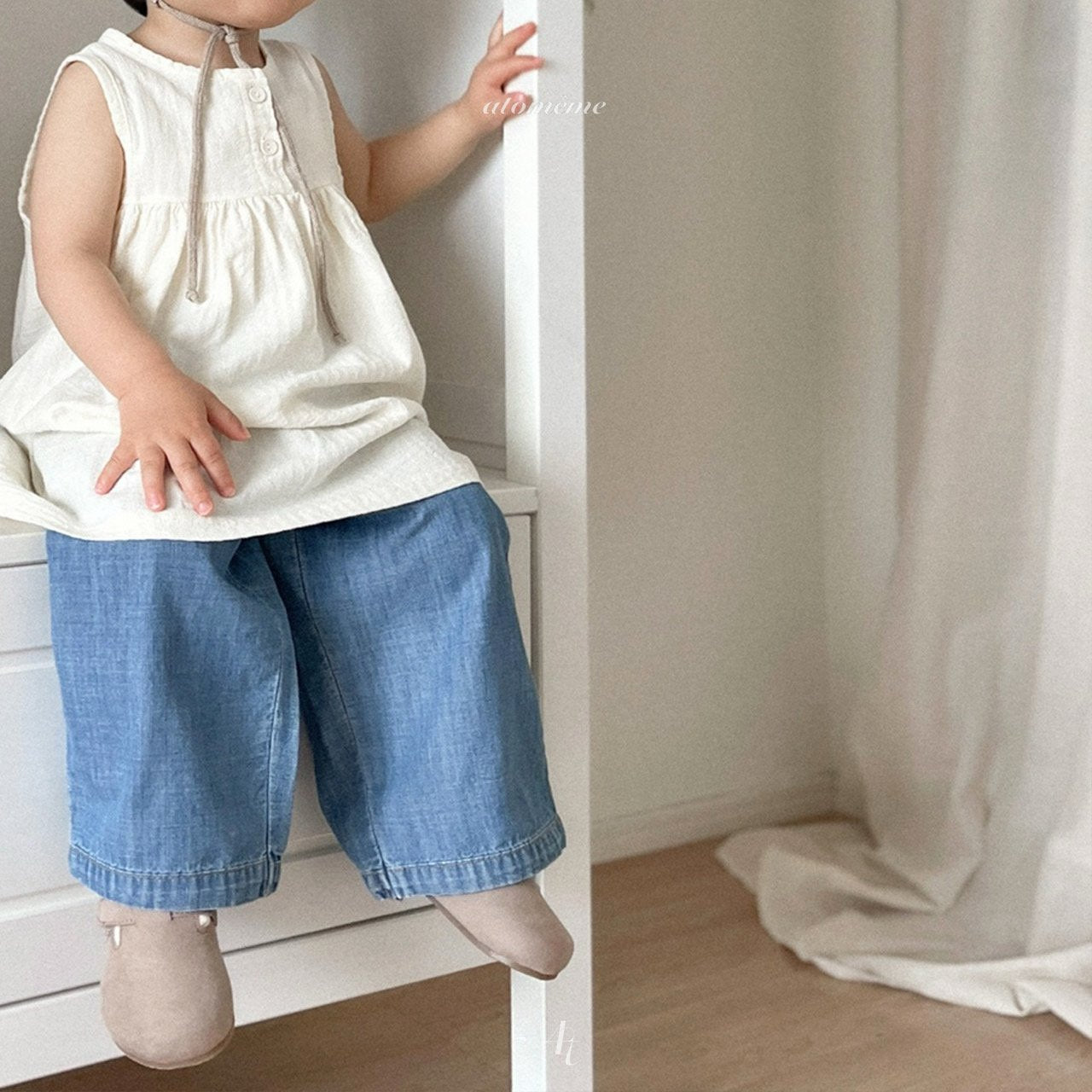 韓國童裝 25夏 | AT252015 ray denim pants (baby and kids)