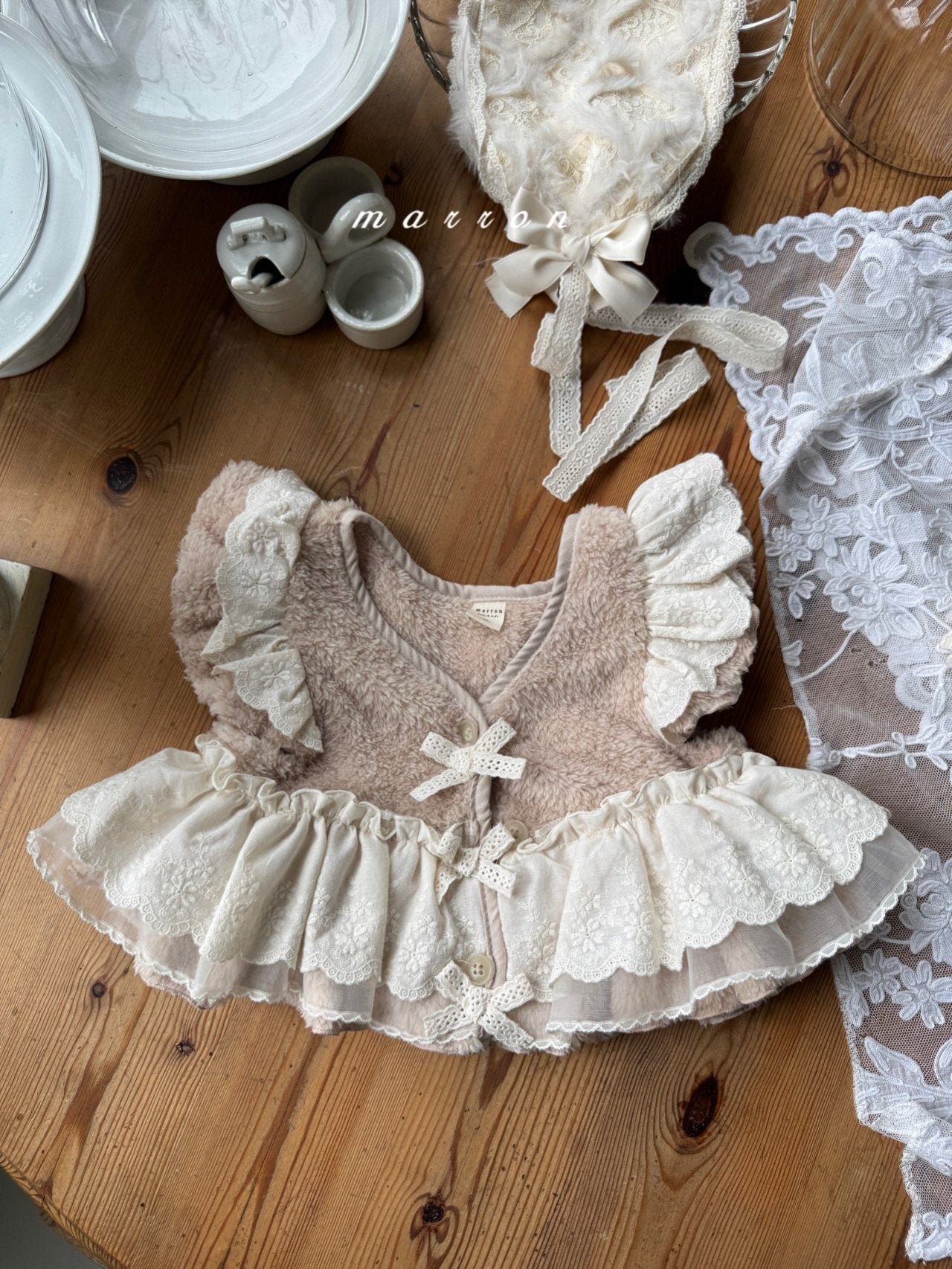 韓國童裝 25秋冬 | MA25426 FRAN FUR VEST  (BABY & KIDS)