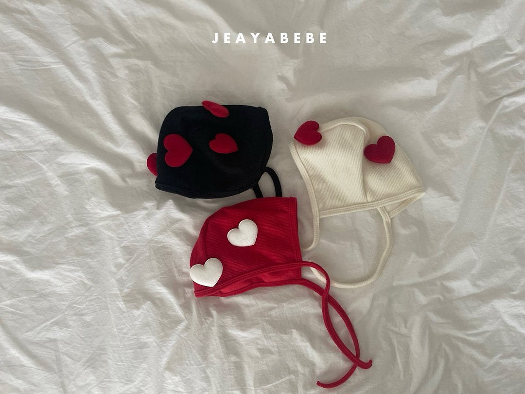 韓國童裝 25秋冬 | JE25417 Heart Bonnet
