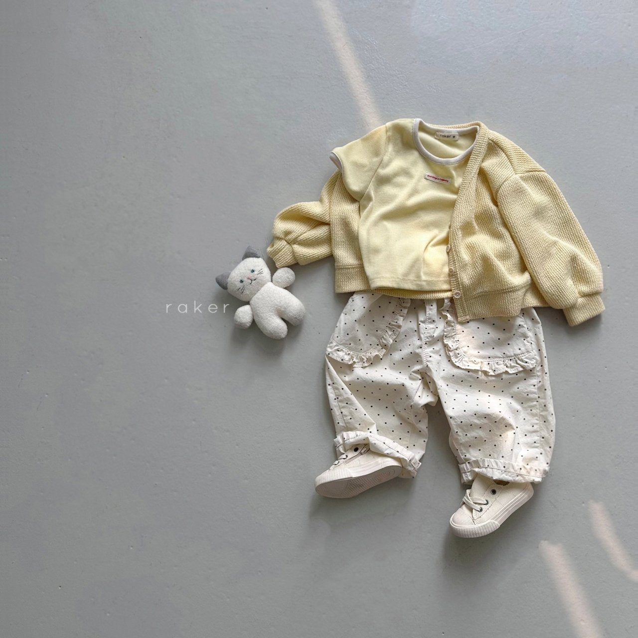 韓國童裝 26春 | RA07 Frill Pocket PT (80-130cm)