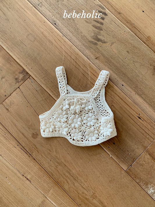 韓國童裝 26秋團購| BH15 Hand-knitted Bustier 上衣