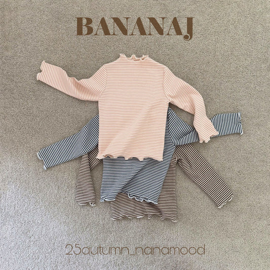 韓國童裝 25秋 | BJ25340 Kids Stripe Tee