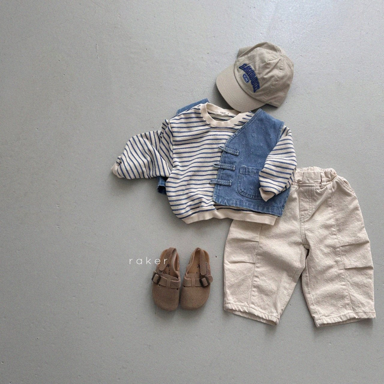 韓國童裝 26春 | RA15 Button-Loop Vest (80-130cm)