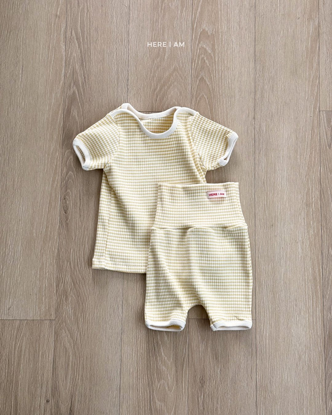 韓國童裝 26夏| HM19 Pastel Ribbed Loungewear Set