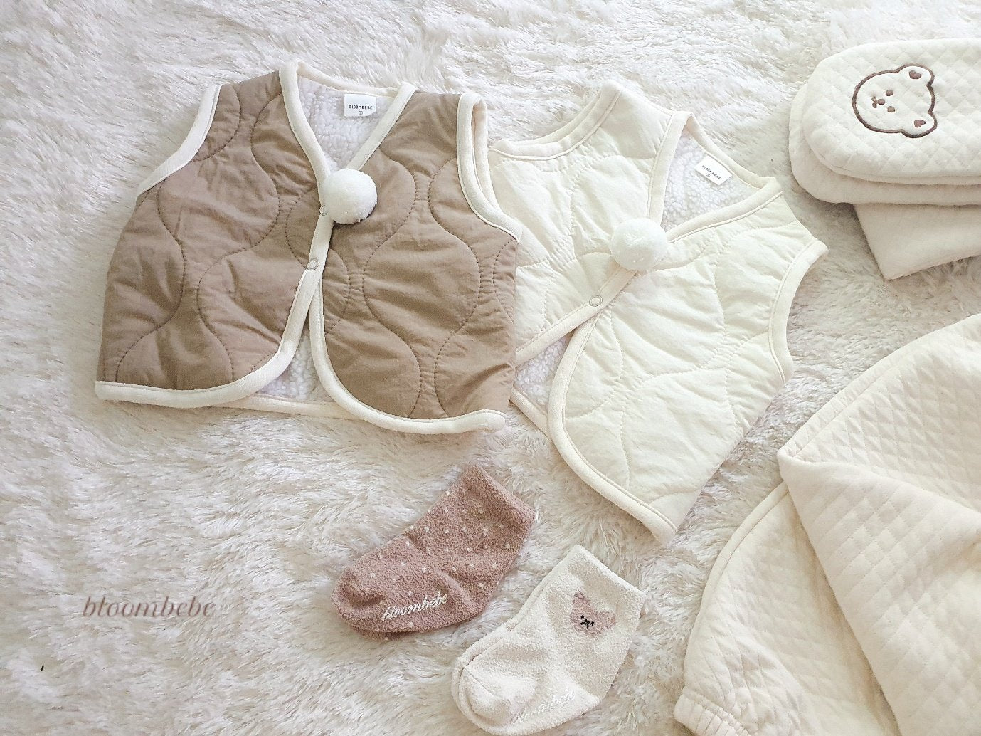 現貨▷ 2024秋 | fafa 精選款式 Baby Vest with Bear Bear Socks Set