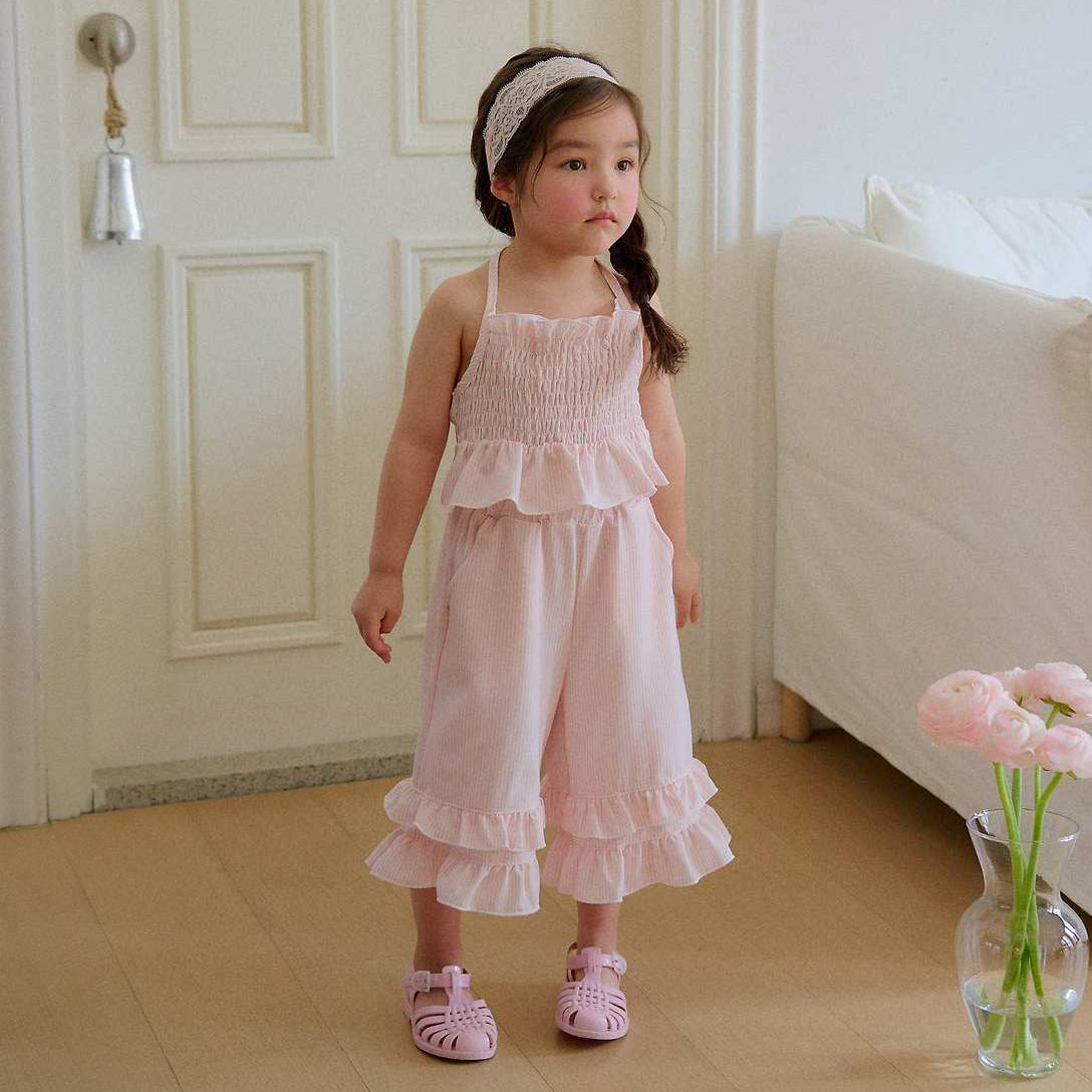 韓國童裝 26夏| CS01 Sophia Top and Frill Pants