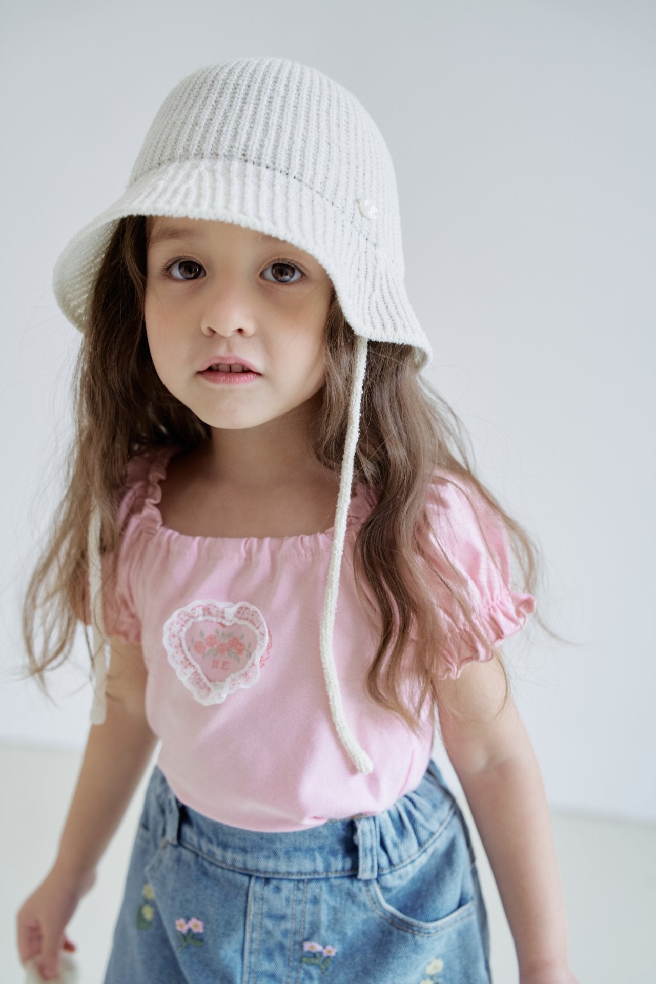 韓國童裝 26夏| MN15 Art Puff Tee 藝術泡泡袖T恤 (90-130cm)