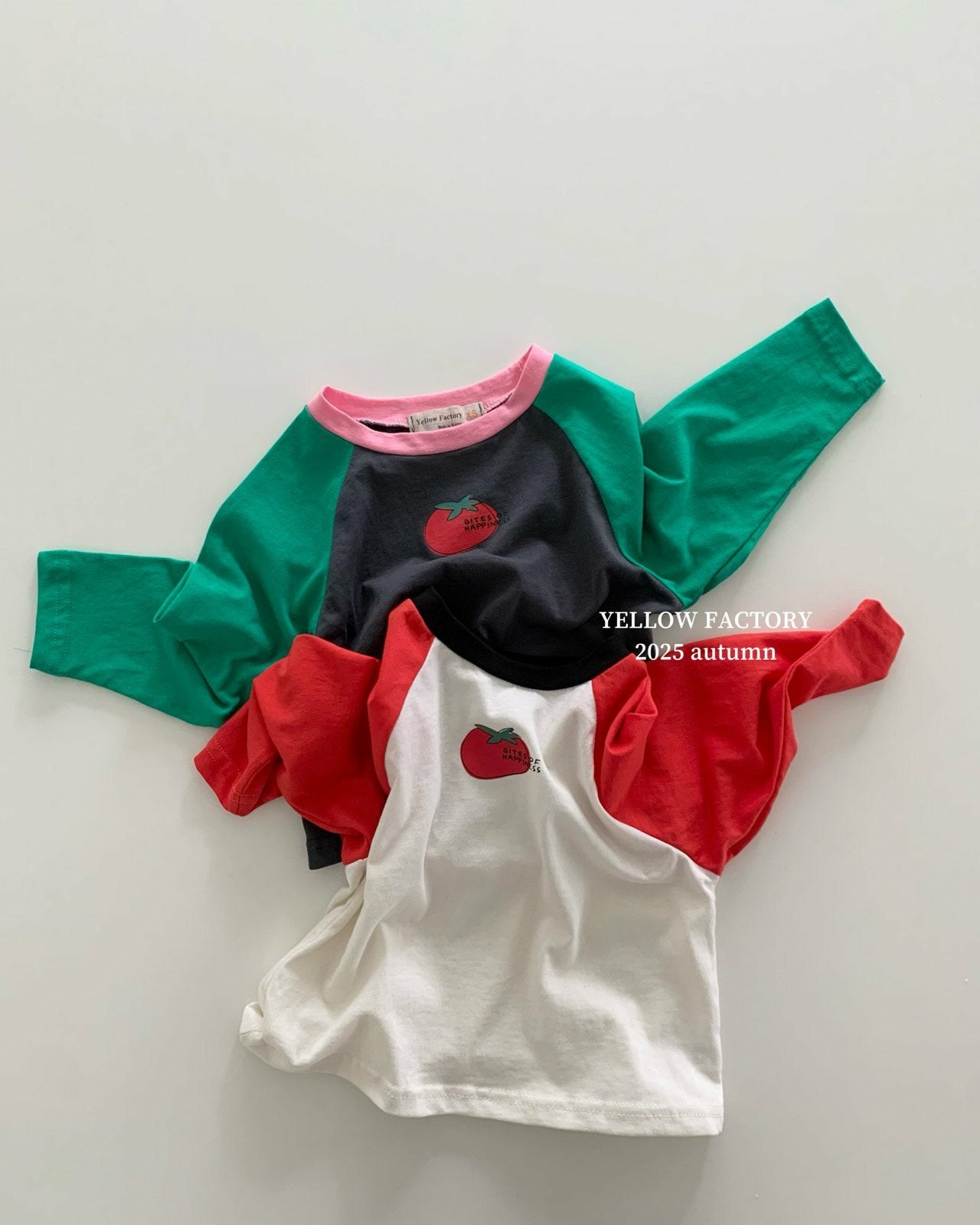 韓國童裝 25秋 | YF25308 Tomato (Raglan T-shirt)