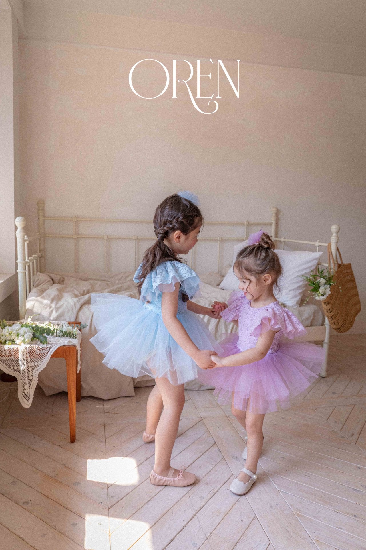 韓國童裝 25夏 | OR25259 Tinkerbell lace ballet kids dress