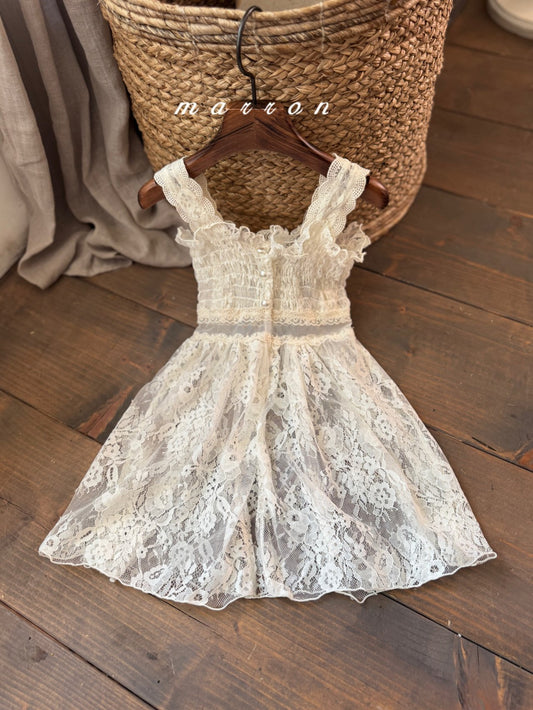 韓國童裝 25秋 | MA25356 Lace OPS  (Baby & Kids)
