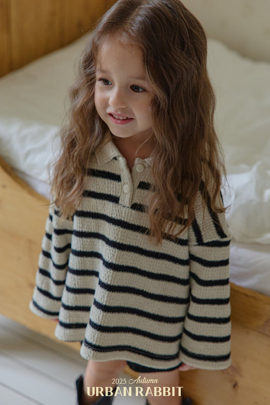 韓國童裝 25秋 | UR25305 Knit collar top