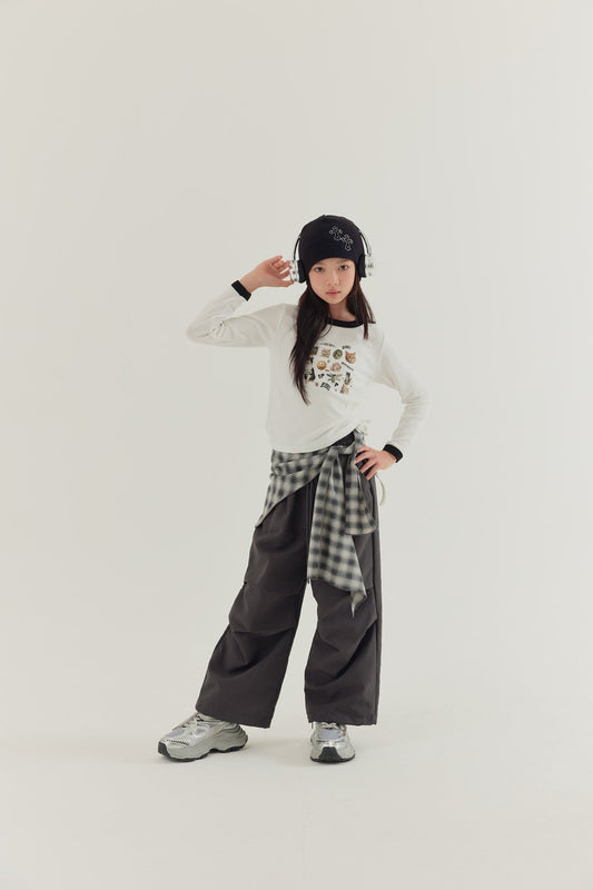 韓國童裝 26秋| AW19 Check Layered Pants 褲子