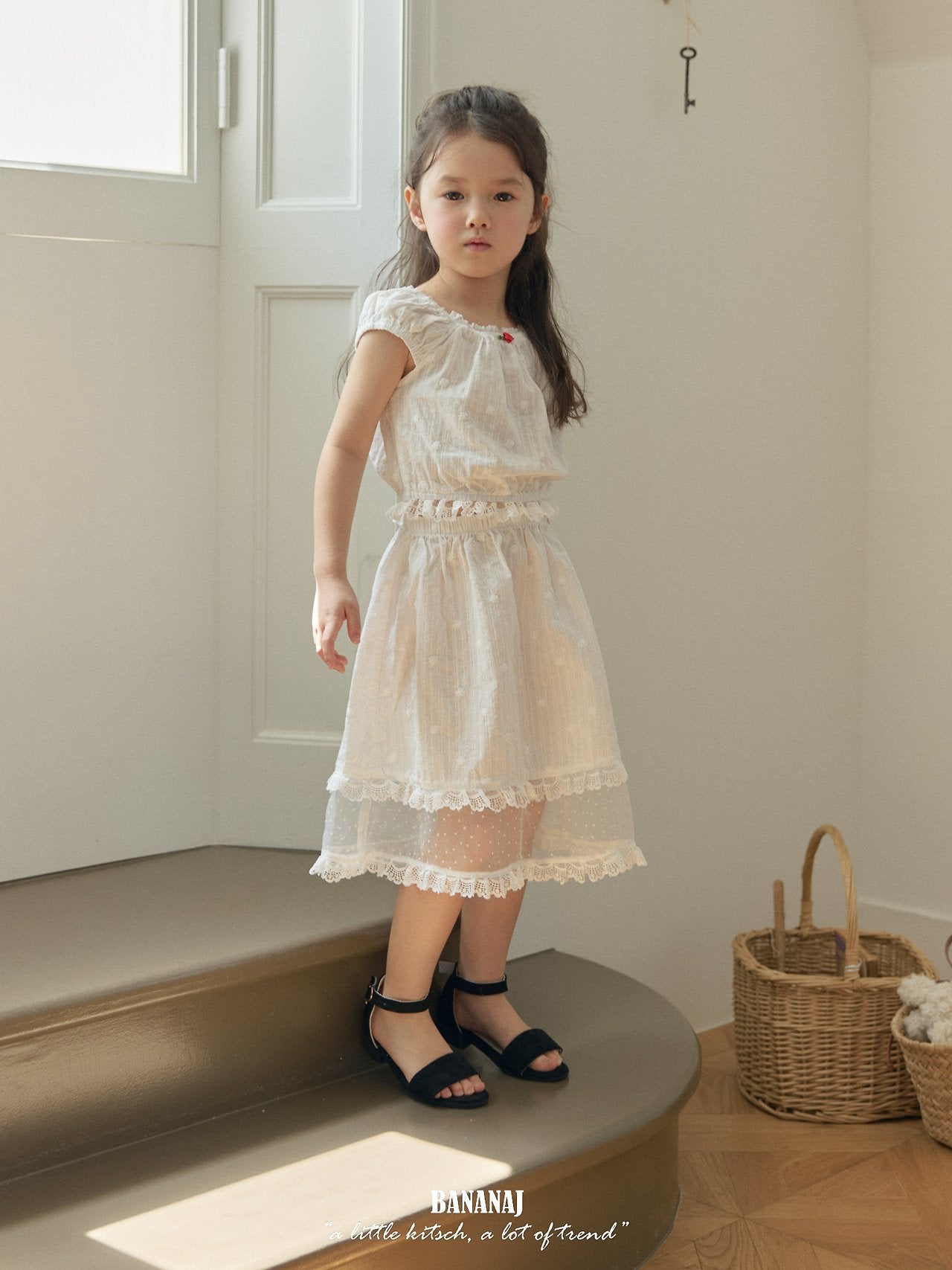 韓國童裝 26夏 | BJ01 ROSE SKIRT