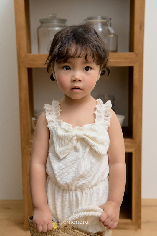 現貨▷ 韓國童裝 25夏 | NU25201 Ribbon Romantic Baby Suit