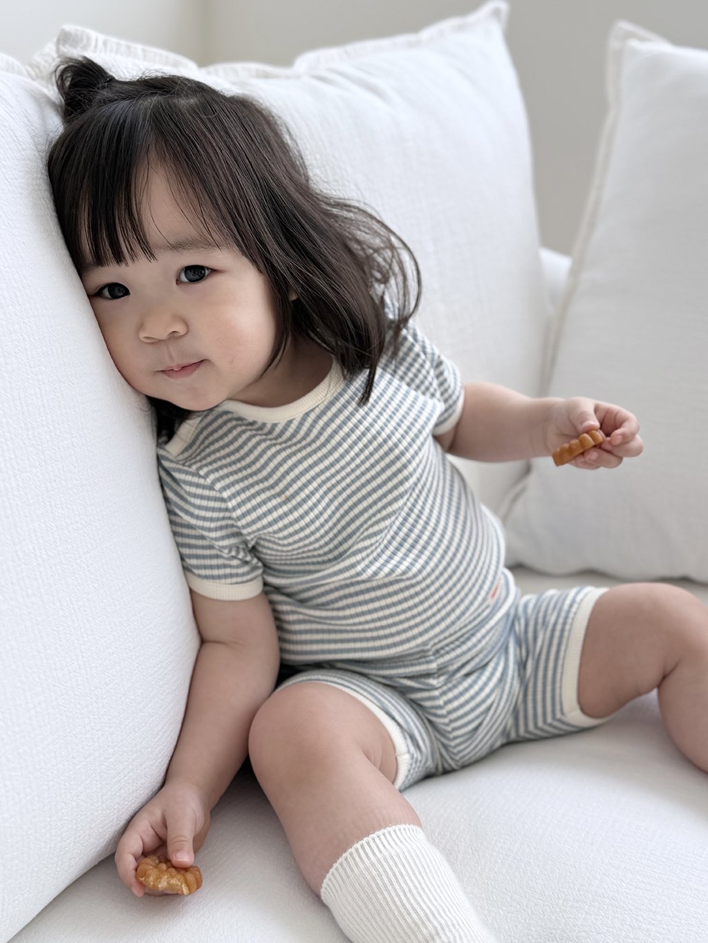 韓國童裝 26夏| HM19 Pastel Ribbed Loungewear Set