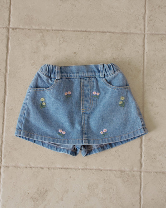 韓國童裝 26夏| MN26 Floa Denim 弗洛亞牛仔裙褲 (90-140cm)