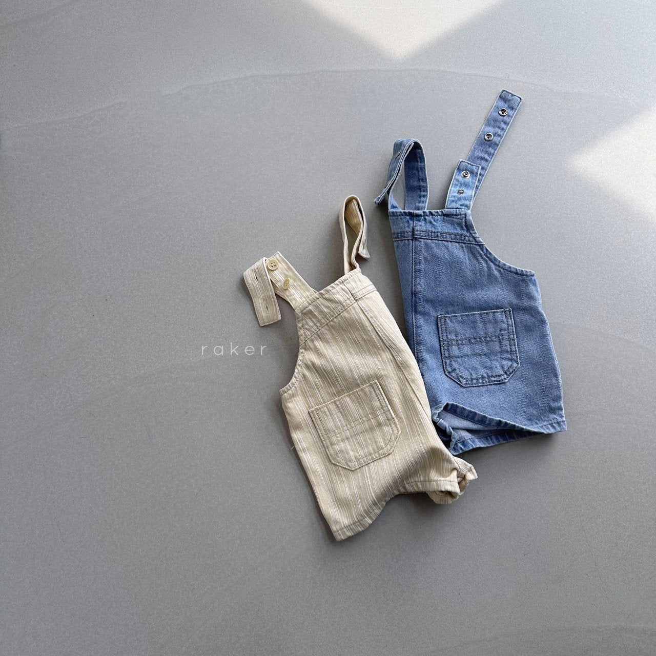 韓國童裝 26春 | RA09 Dopamine Short Overall (80-130cm)