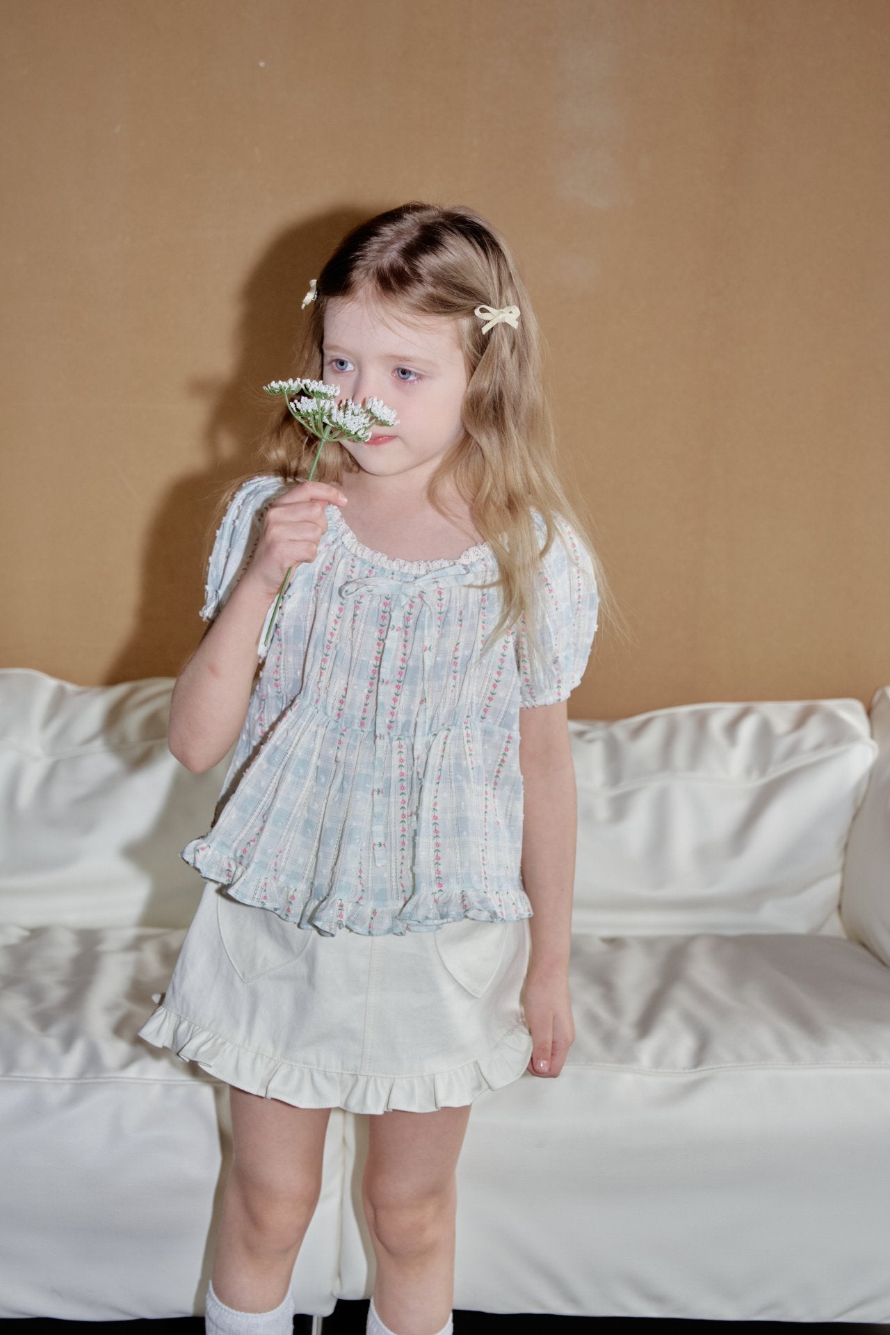 韓國童裝 26夏| MN28 Frill Heart Skirt 荷葉邊愛心裙 (90-130cm)