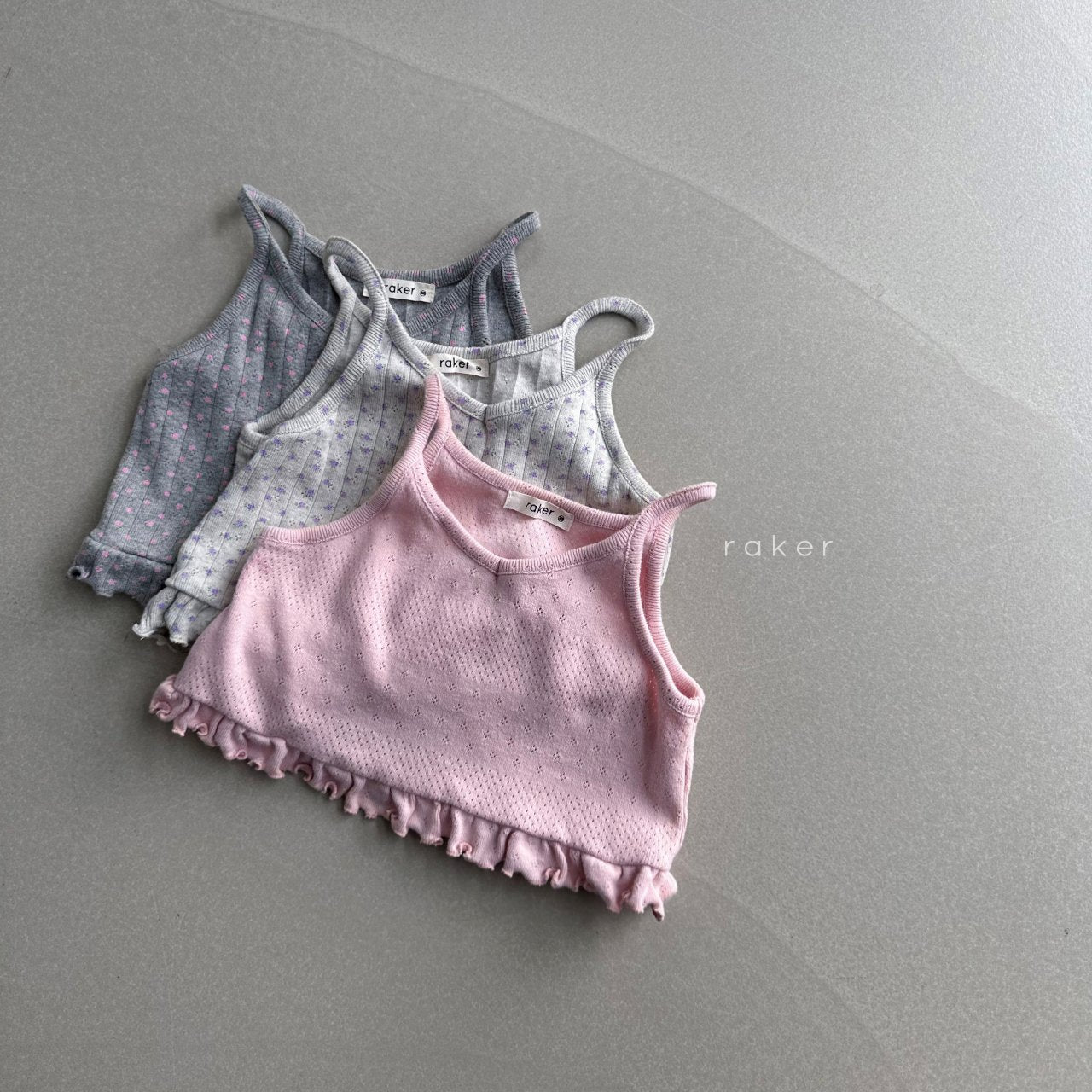 韓國童裝 26春 | RA05 Ellia Ilet Strap Tank Top (80-130cm)